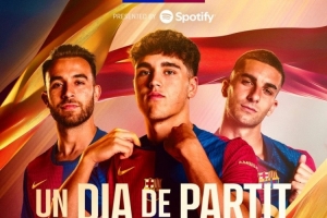 巴萨发布对阵赫罗纳海报：库巴西、费兰、埃里克-加西亚出镜